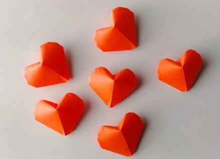 origami hearts - Easy Origami Ideas for Kids